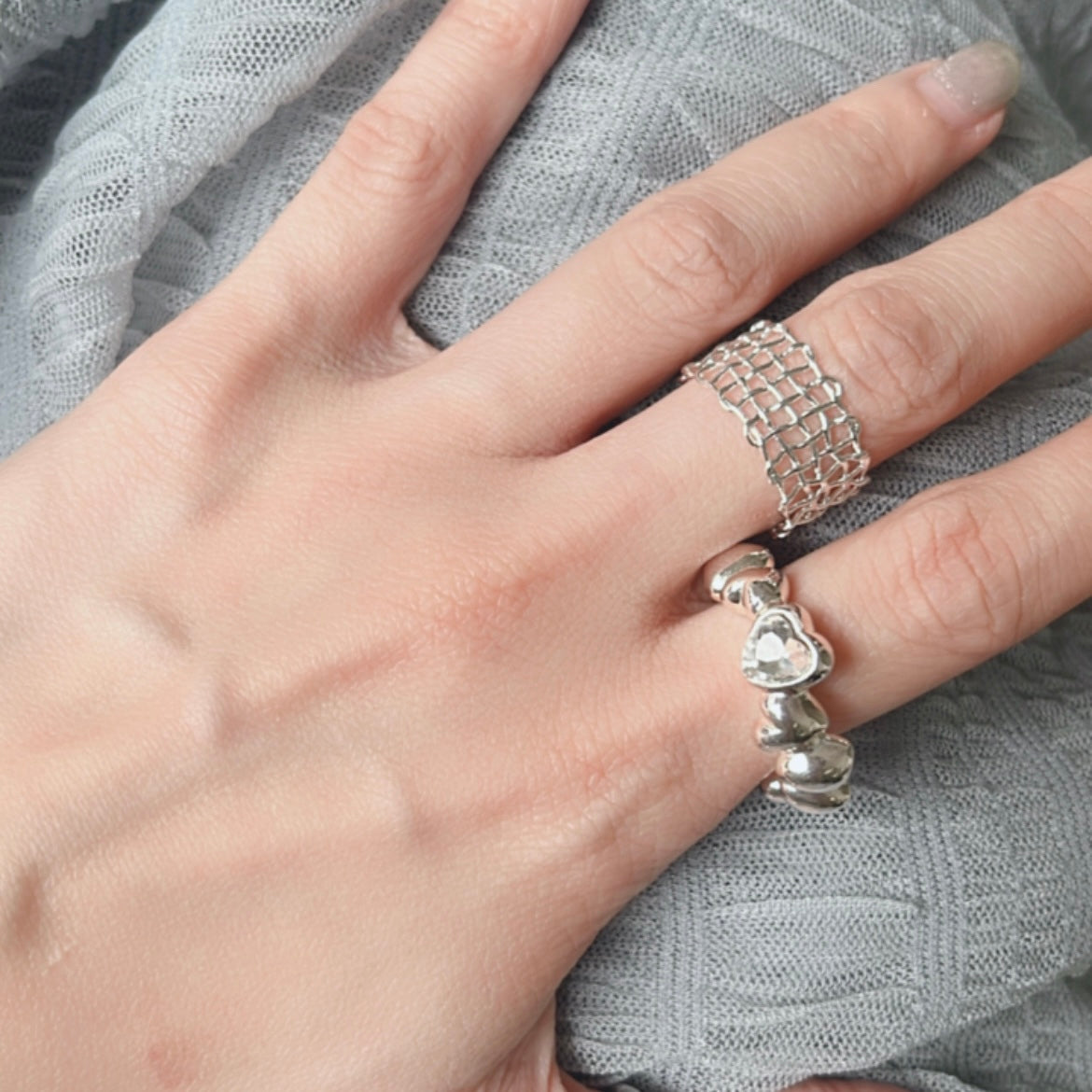 AC139- Hearts Ring