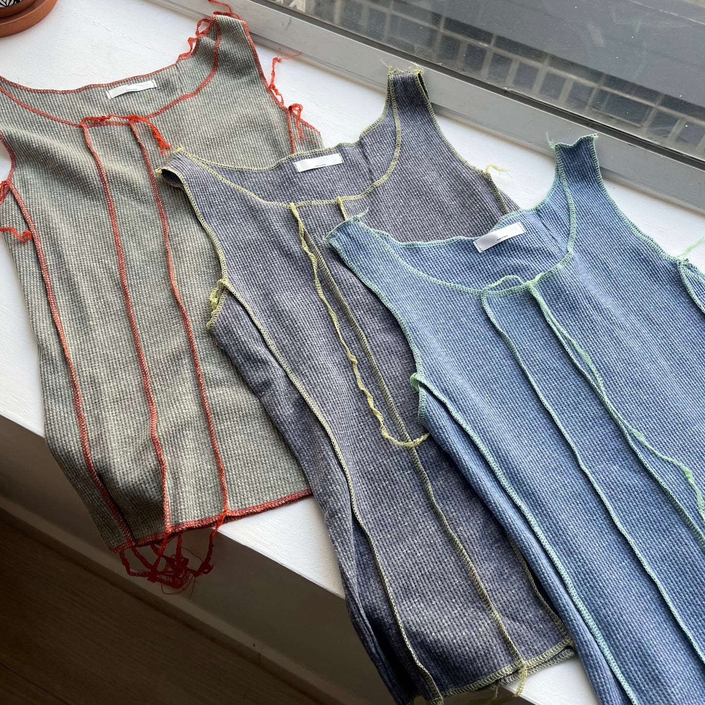 TP644- 拼色配搭小背心 |Grey | Green | Blue