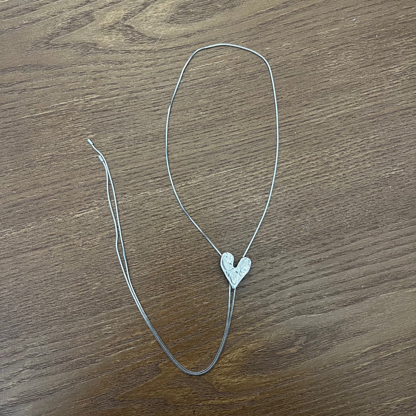 AC199- Adjust Heart Necklace