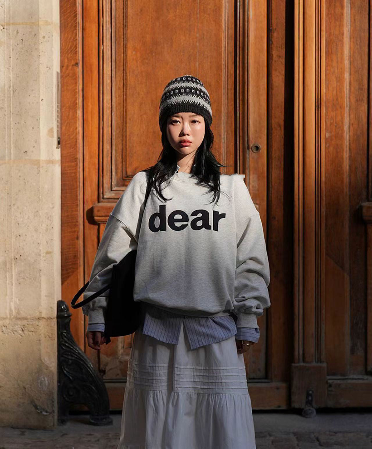 H39- 民族Pattern Hat | Ivory | Beige | Grey | Black