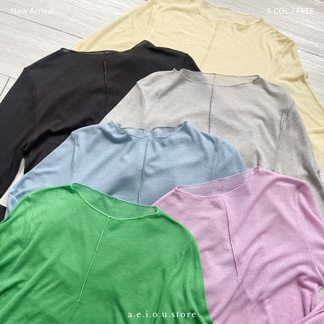 TP472- 6 Color Daily Top | Light Grey | Dark Charcoal | Butter | Purple | Green | Light Blue