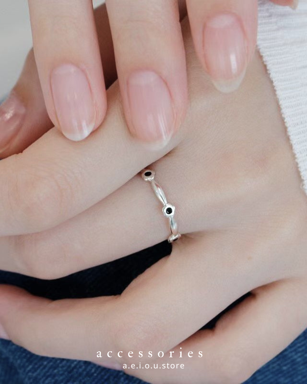 AC337- Clean and Black Fafa Ring |Clean | Black