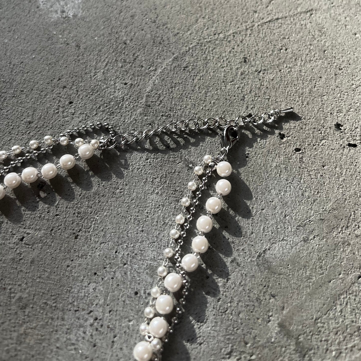 AC84- 3 in 1 pearls Ball Ball Necklace