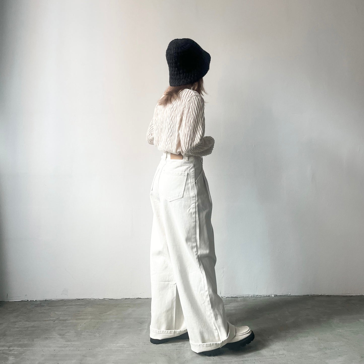 TP228- 2 Ways Tree Pattern Top | Ivory | Brown | Charcoal