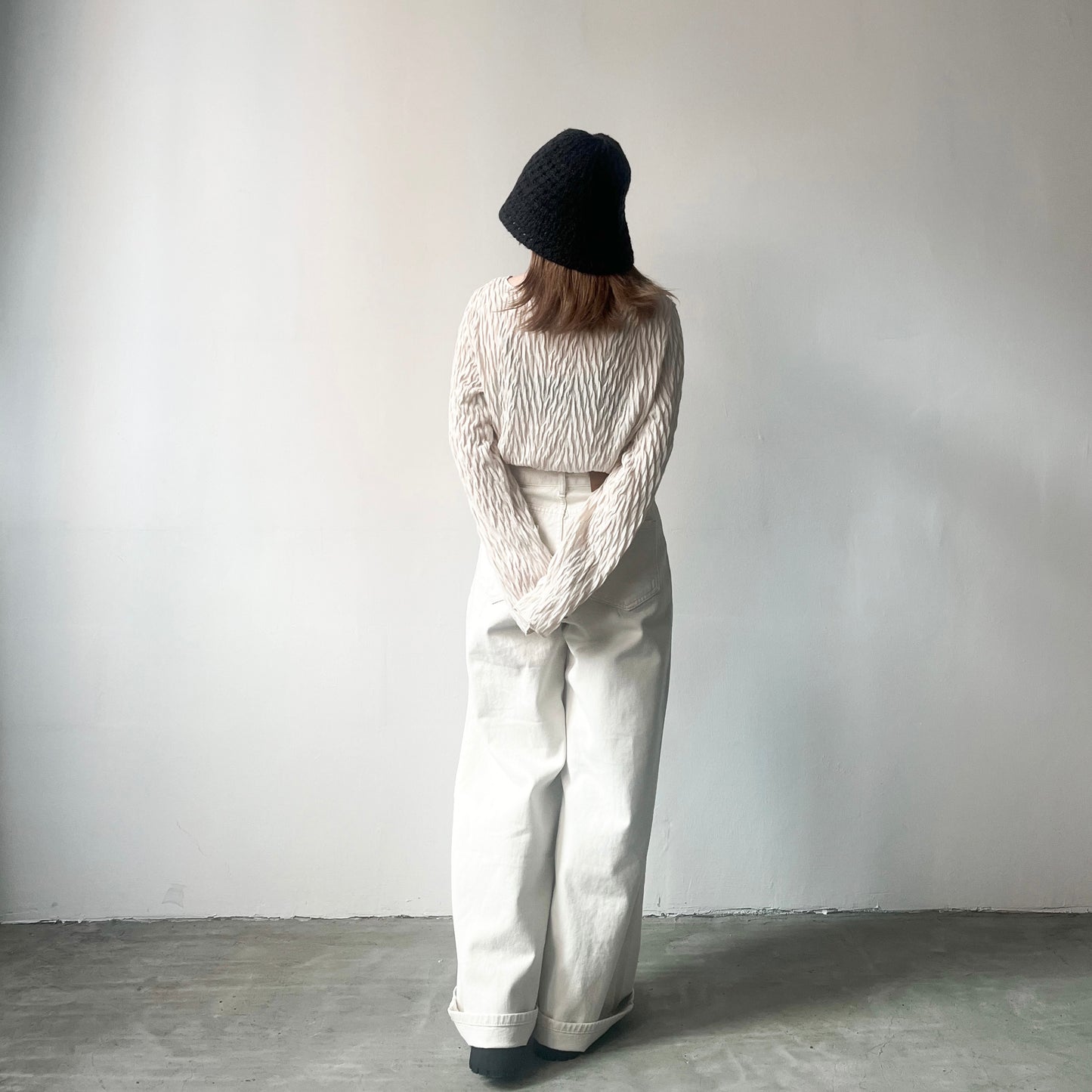 TP228- 2 Ways Tree Pattern Top | Ivory | Brown | Charcoal