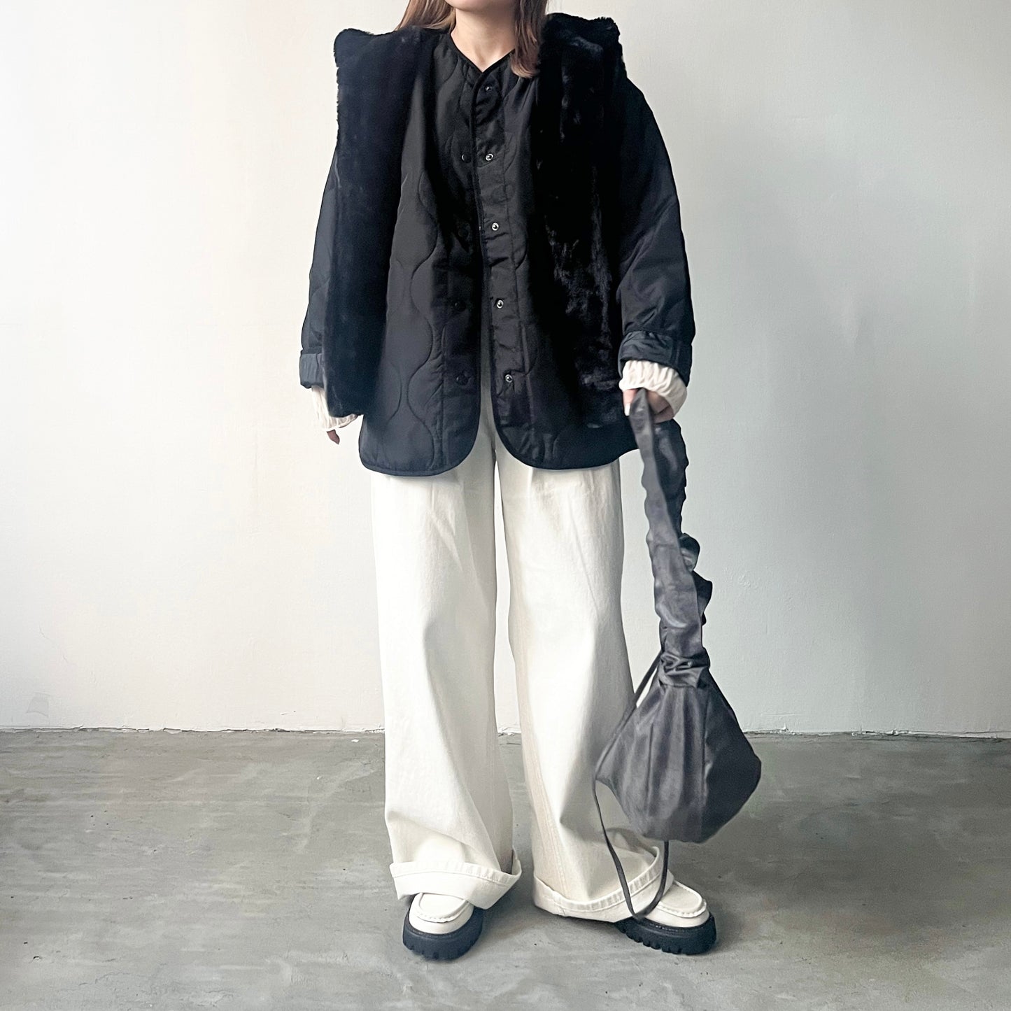 JK07- Coat Set | Ivory | Khaki | Black