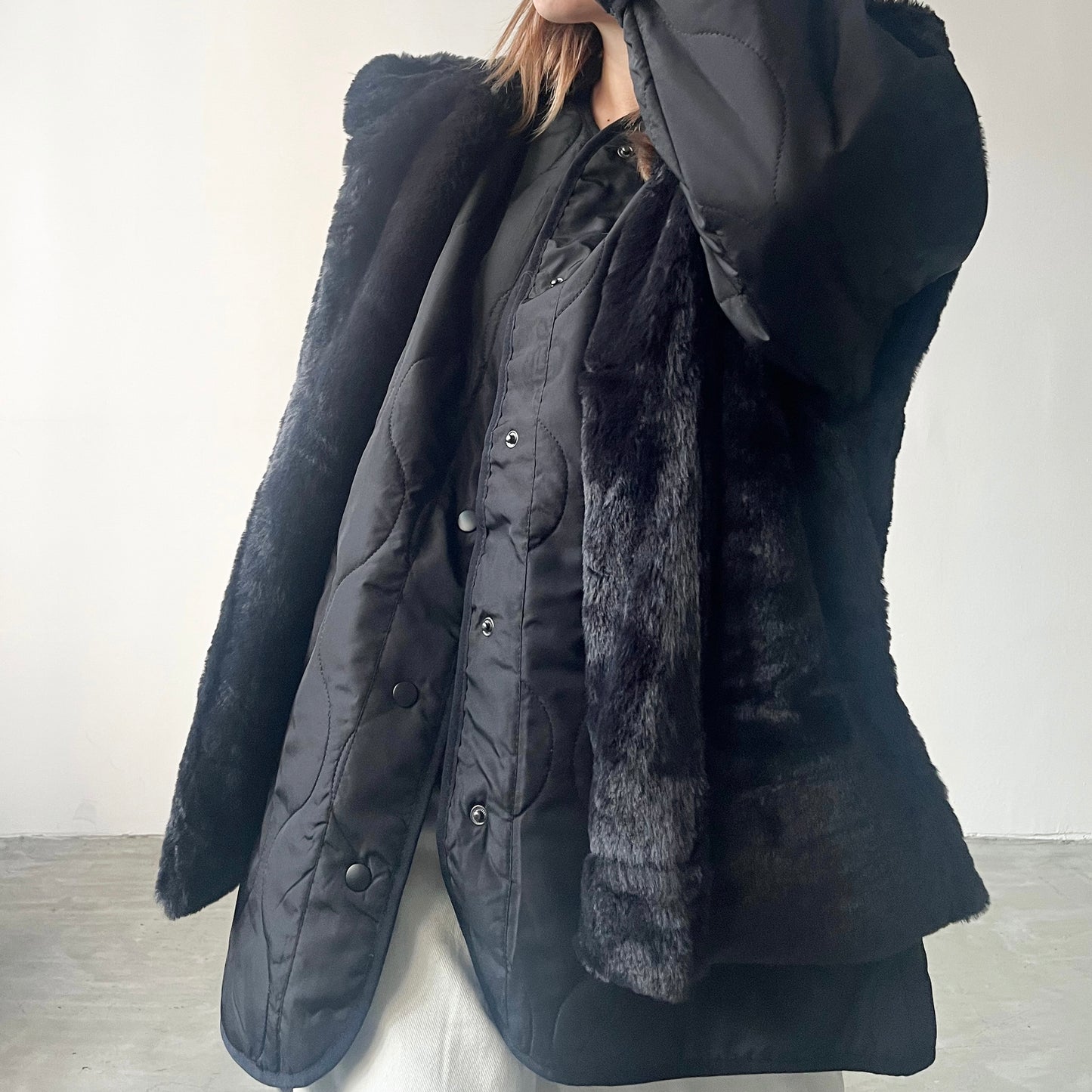 JK07- Coat Set | Ivory | Khaki | Black