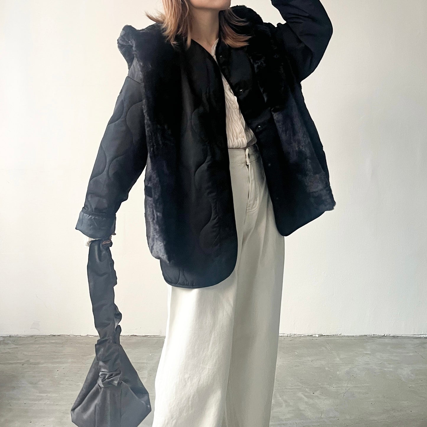 JK07- Coat Set | Ivory | Khaki | Black