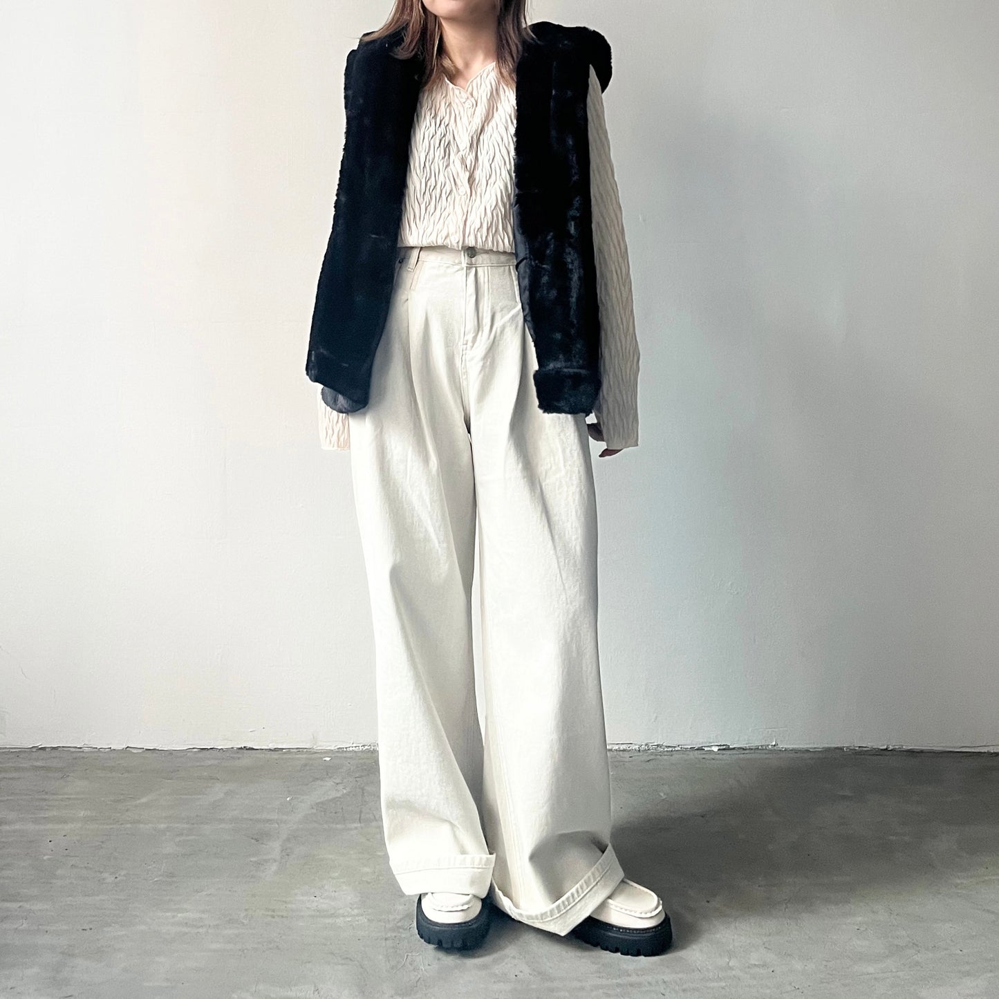 JK07- Coat Set | Ivory | Khaki | Black