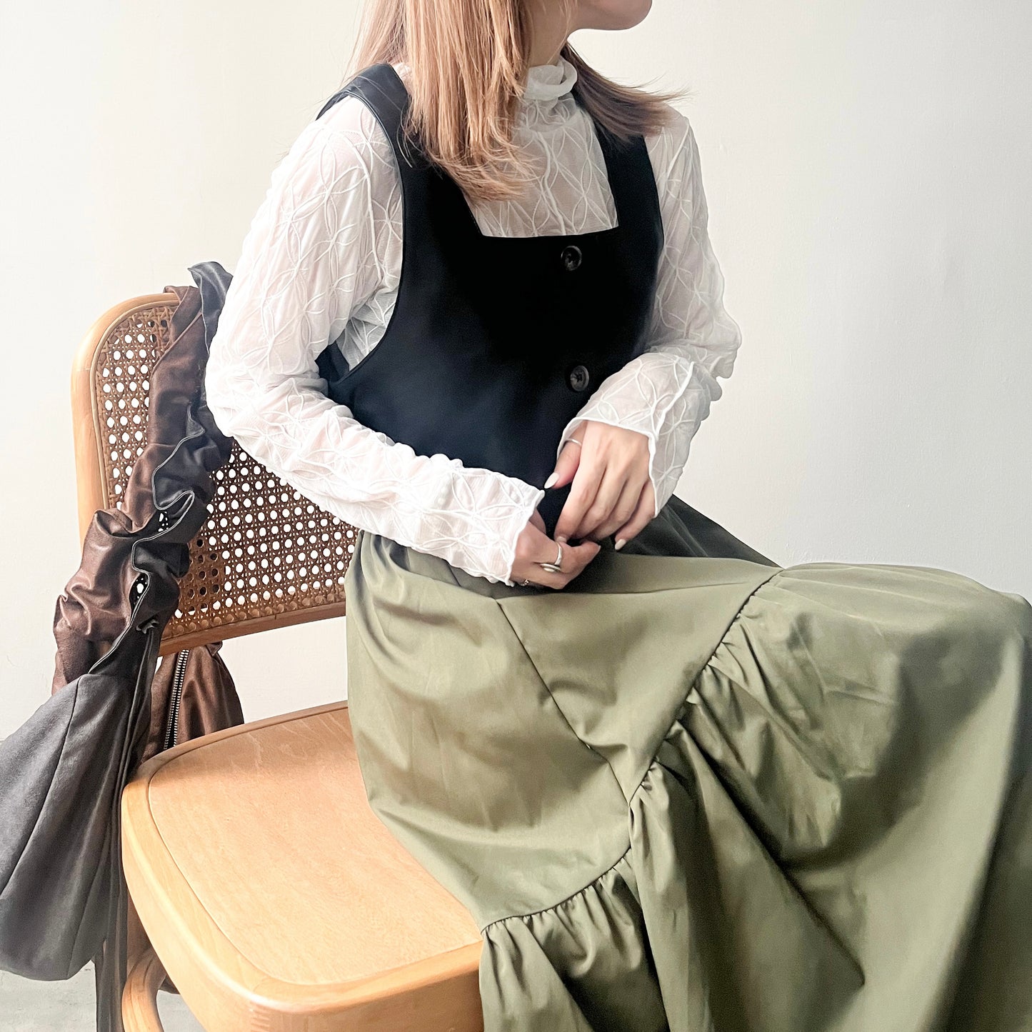 TP227- Leather Gilet | Black