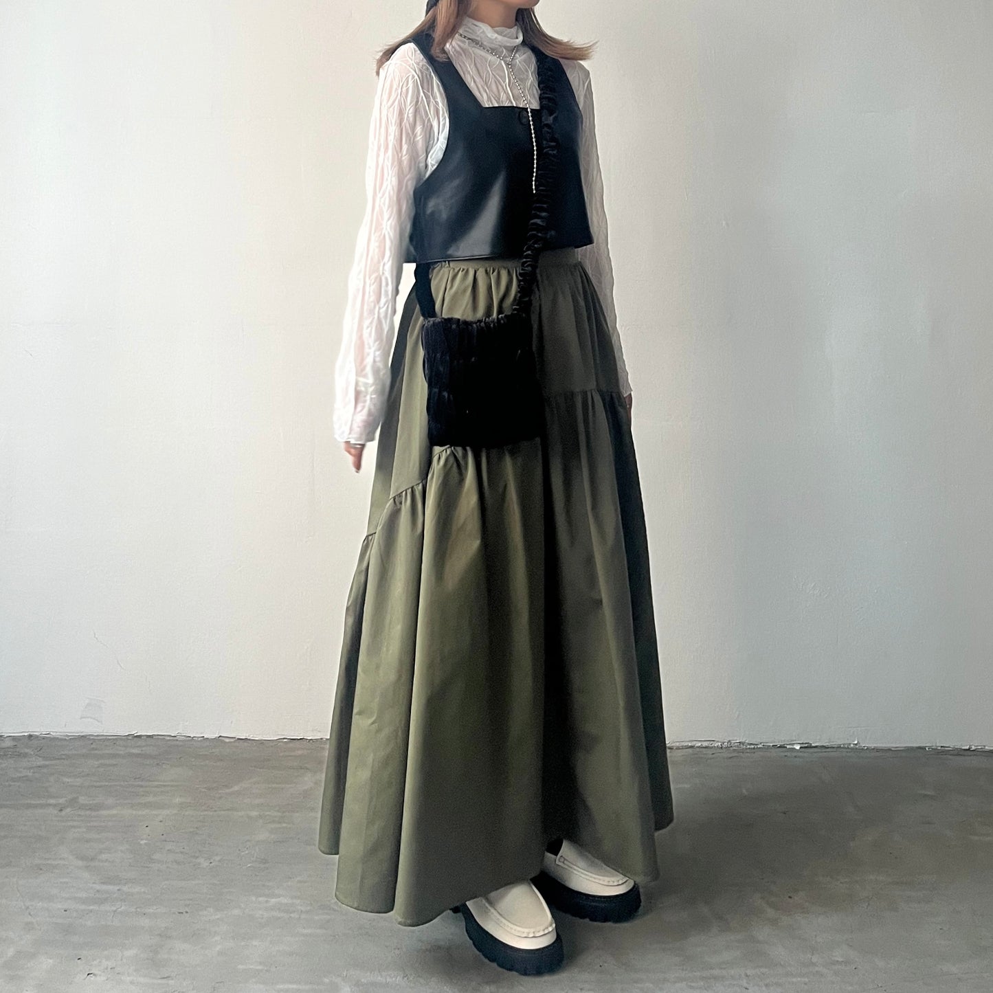 TP227- Leather Gilet | Black