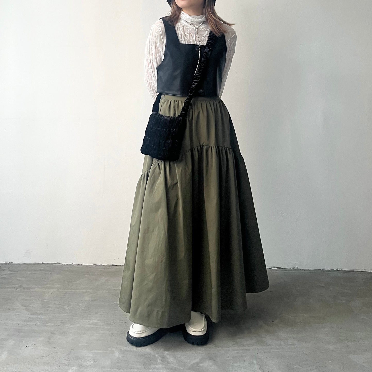 TP227- Leather Gilet | Black