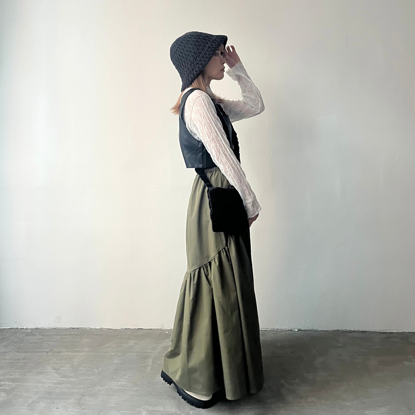 H21- Bucket Hat | Green | Black