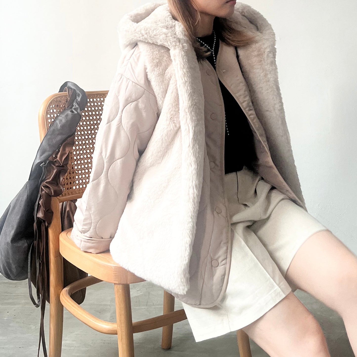 JK07- Coat Set | Ivory | Khaki | Black