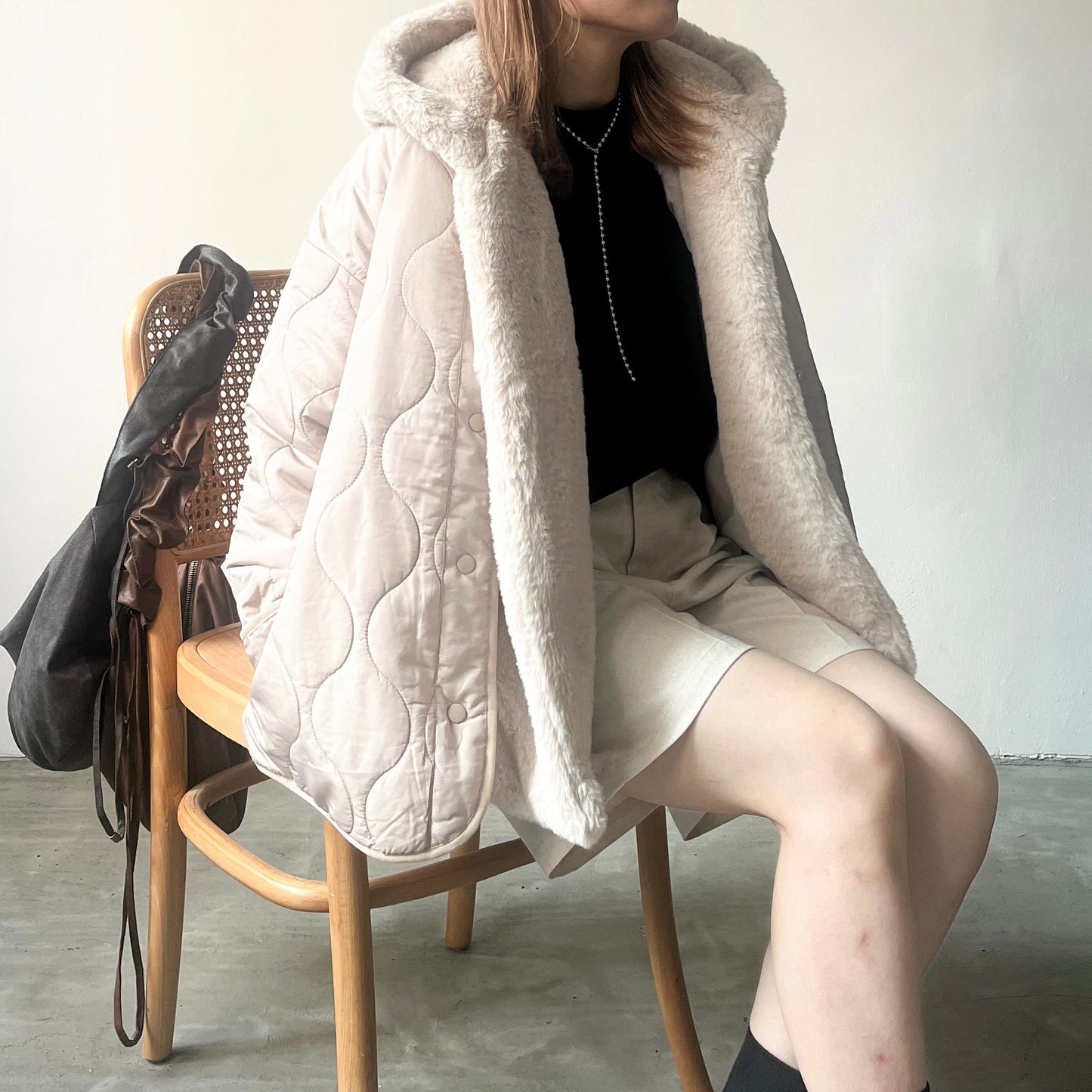 JK07- Coat Set | Ivory | Khaki | Black
