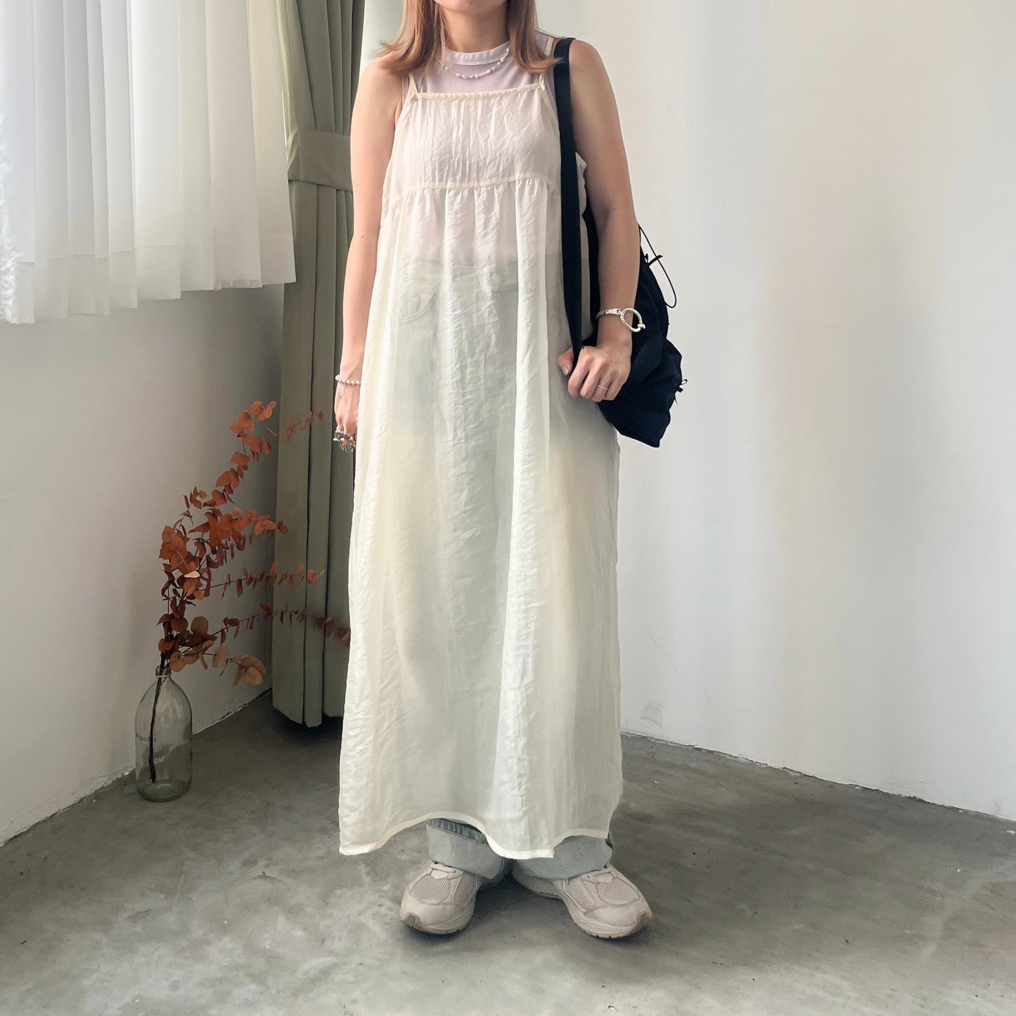 OP45- Back Ribbon Layer | Ivory | Black