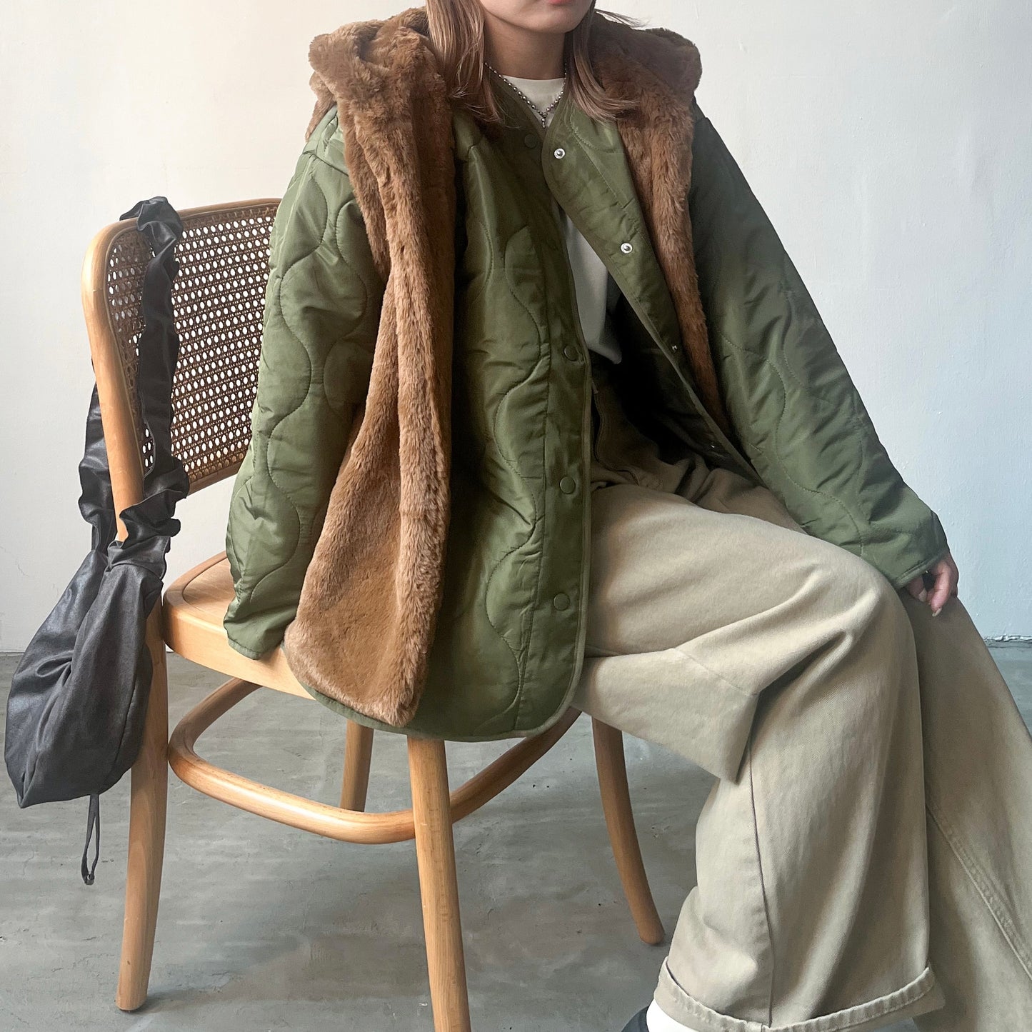 JK07- Coat Set | Ivory | Khaki | Black