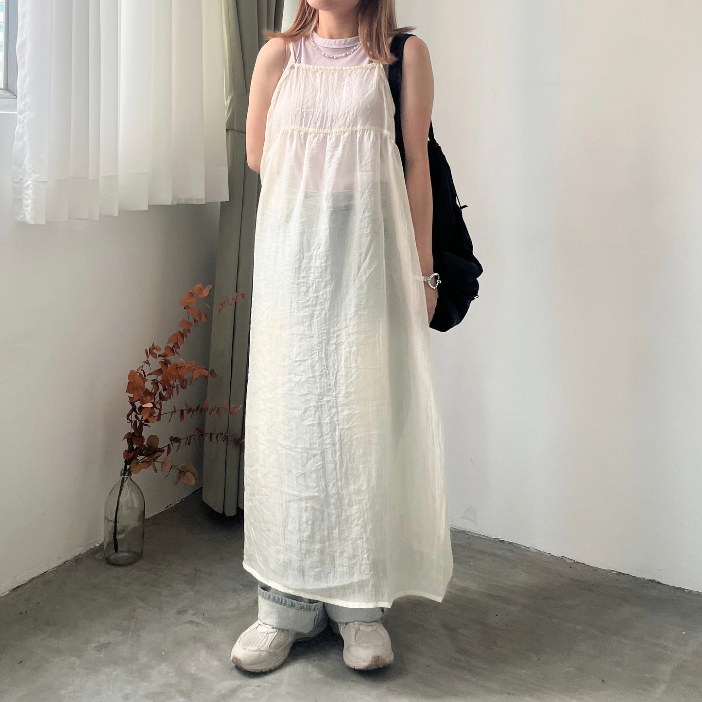 OP45- Back Ribbon Layer | Ivory | Black