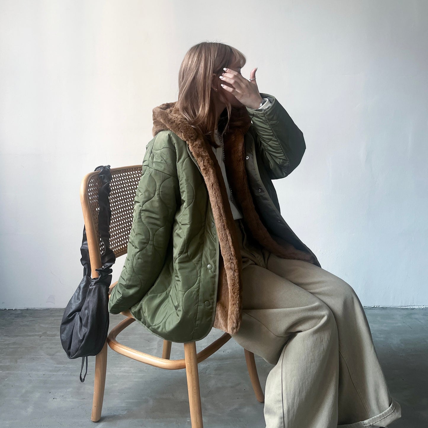 JK07- Coat Set | Ivory | Khaki | Black