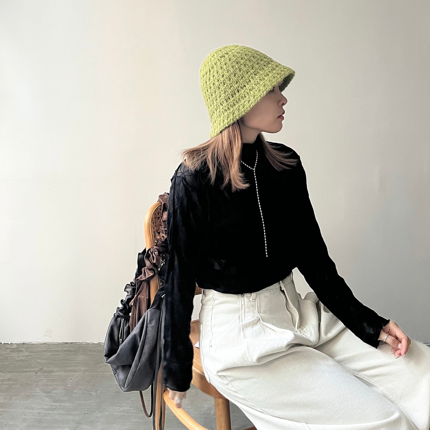 H21- Bucket Hat | Green | Black