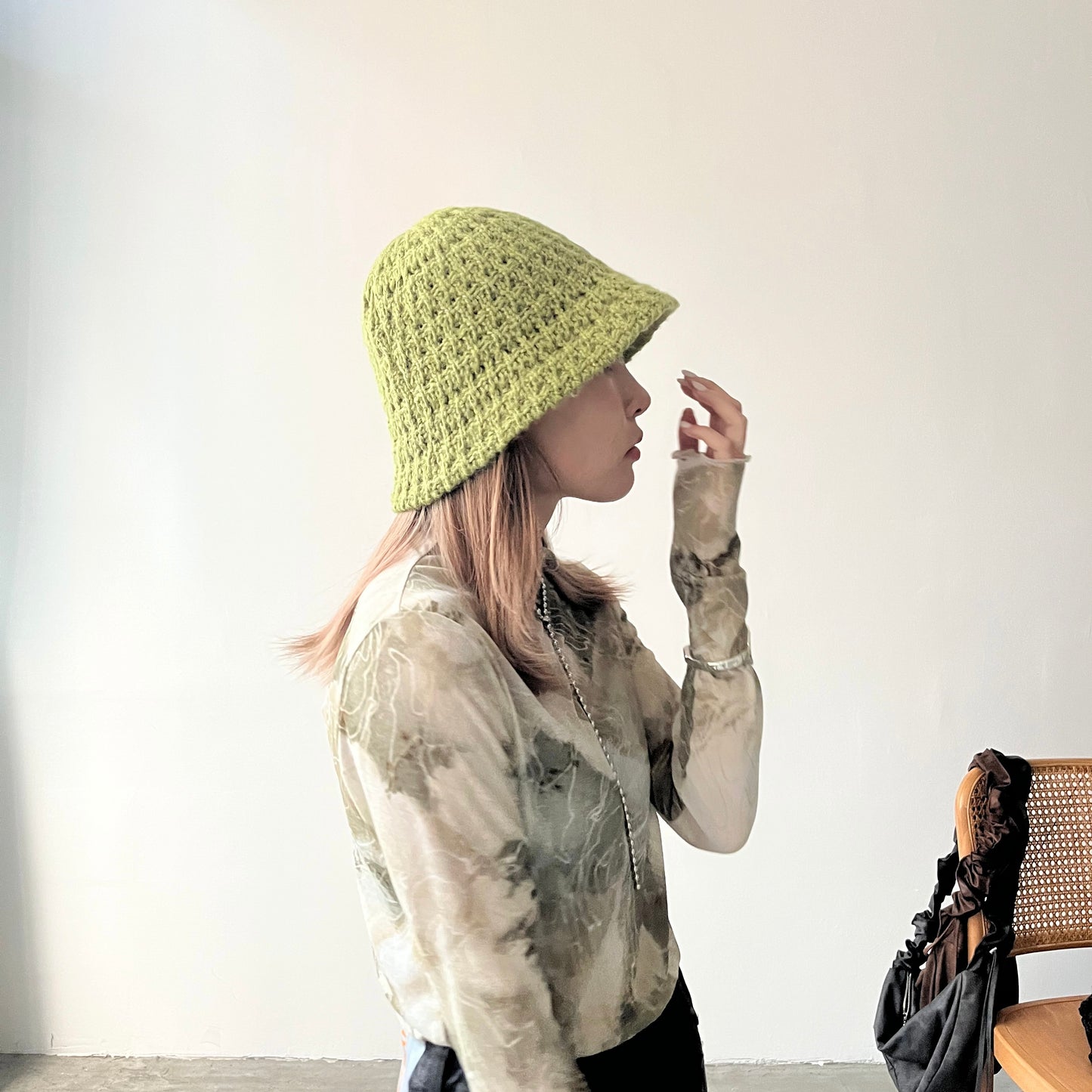 H21- Bucket Hat | Green | Black
