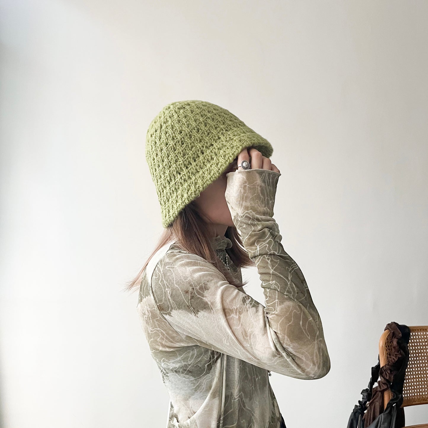 H21- Bucket Hat | Green | Black