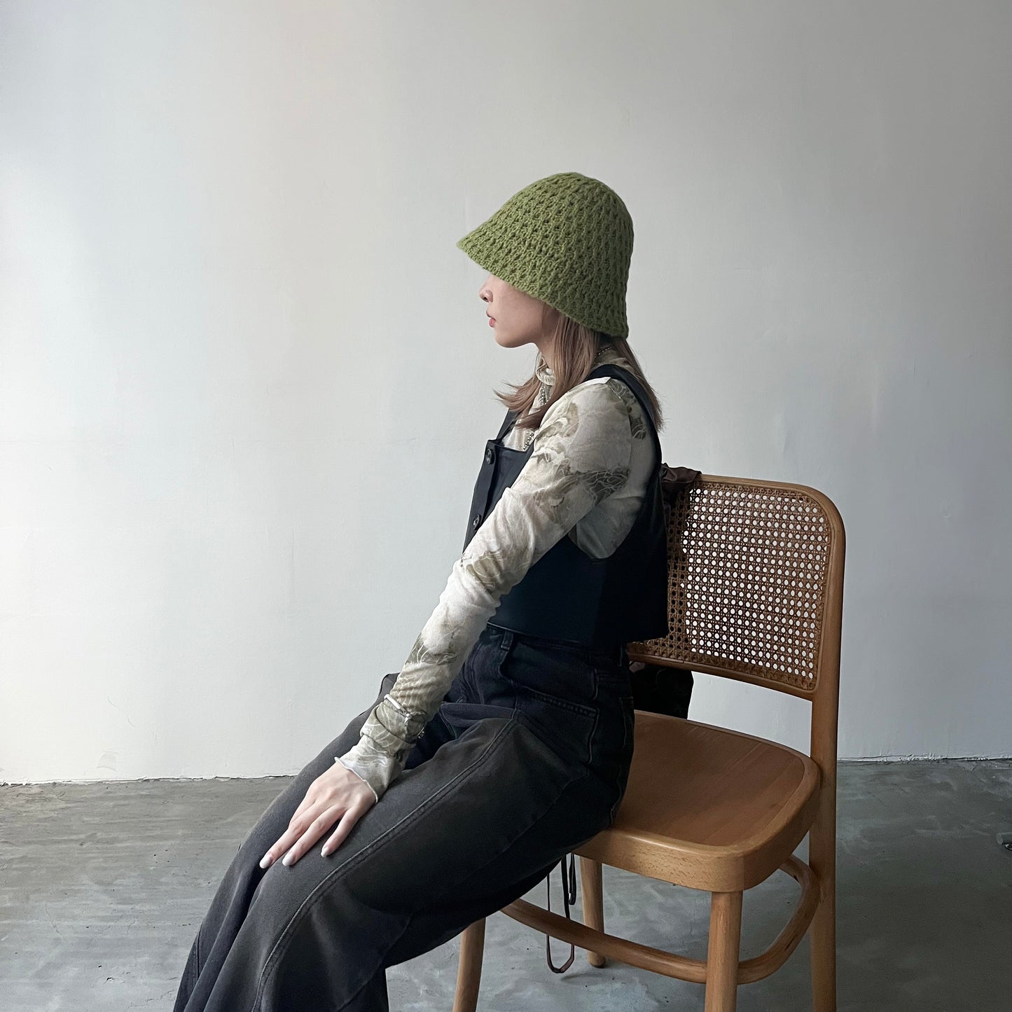 H21- Bucket Hat | Green | Black