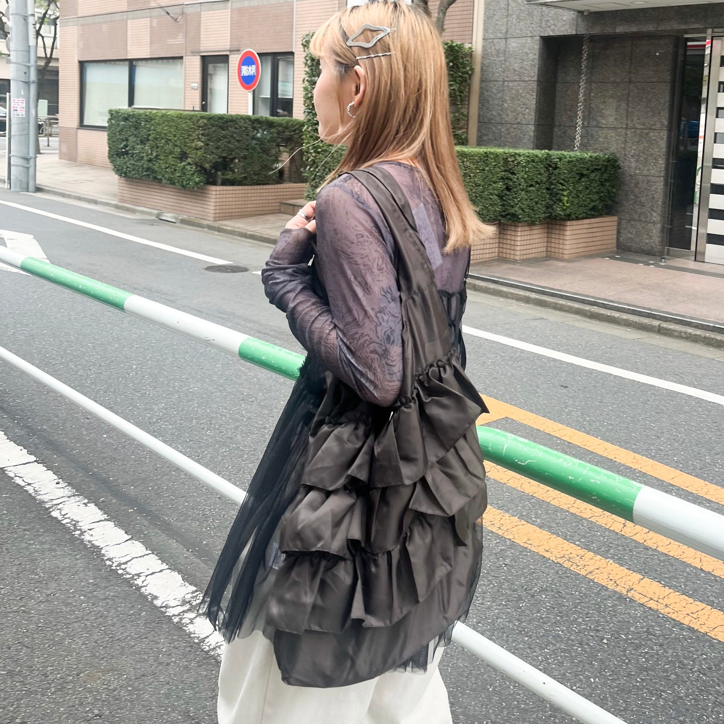 TP230- Printed Pullover | Charcoal ( Inner )