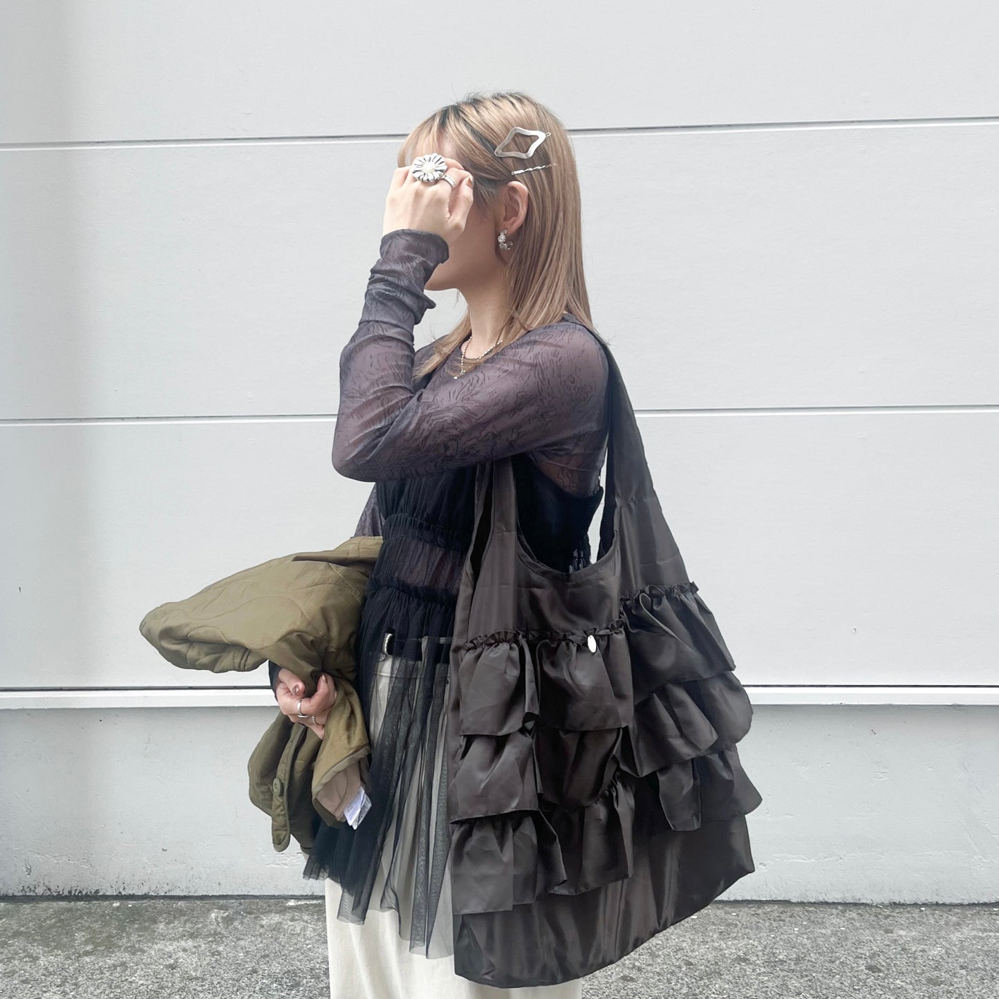 TP230- Printed Pullover | Charcoal ( Inner )