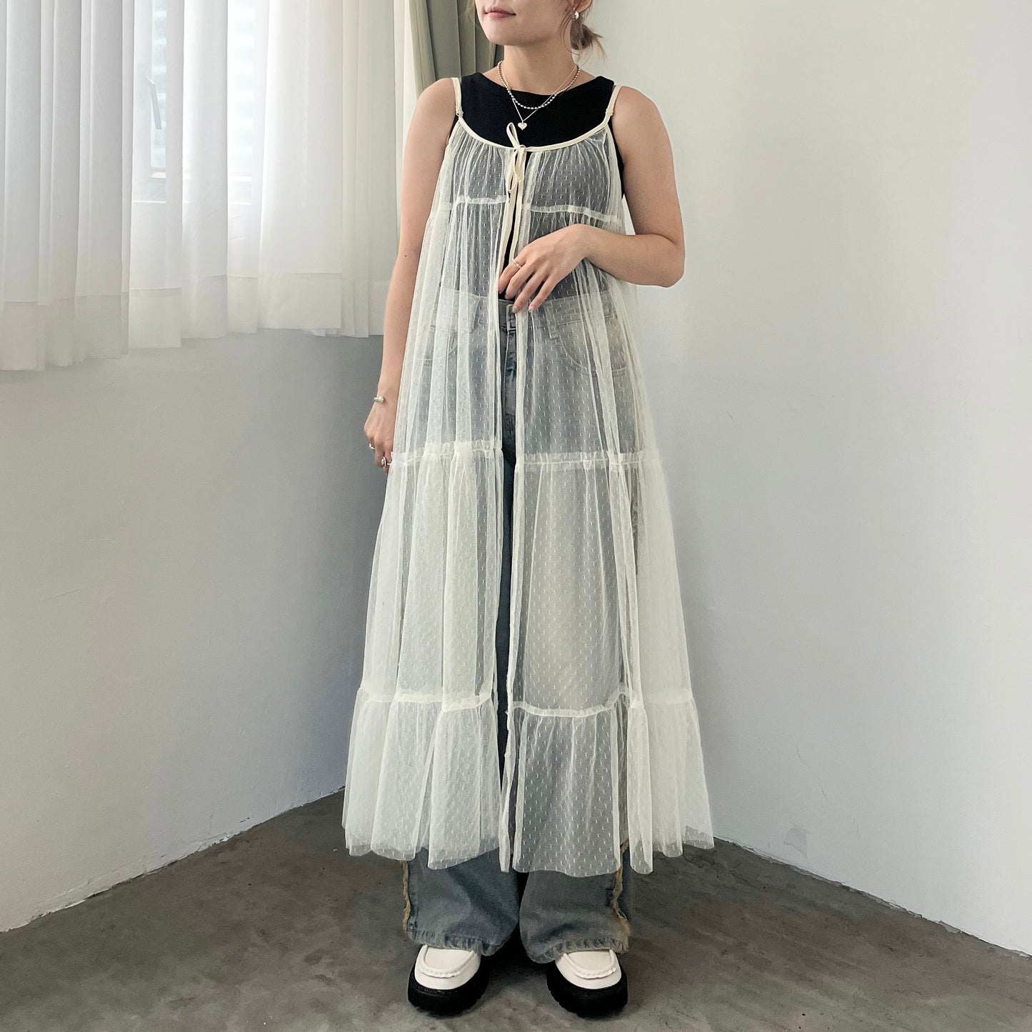 OP50- Dot Dot See-through OPS | Ivory
