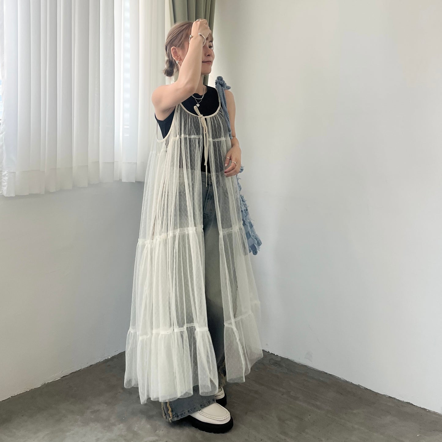 OP50- Dot Dot See-through OPS | Ivory