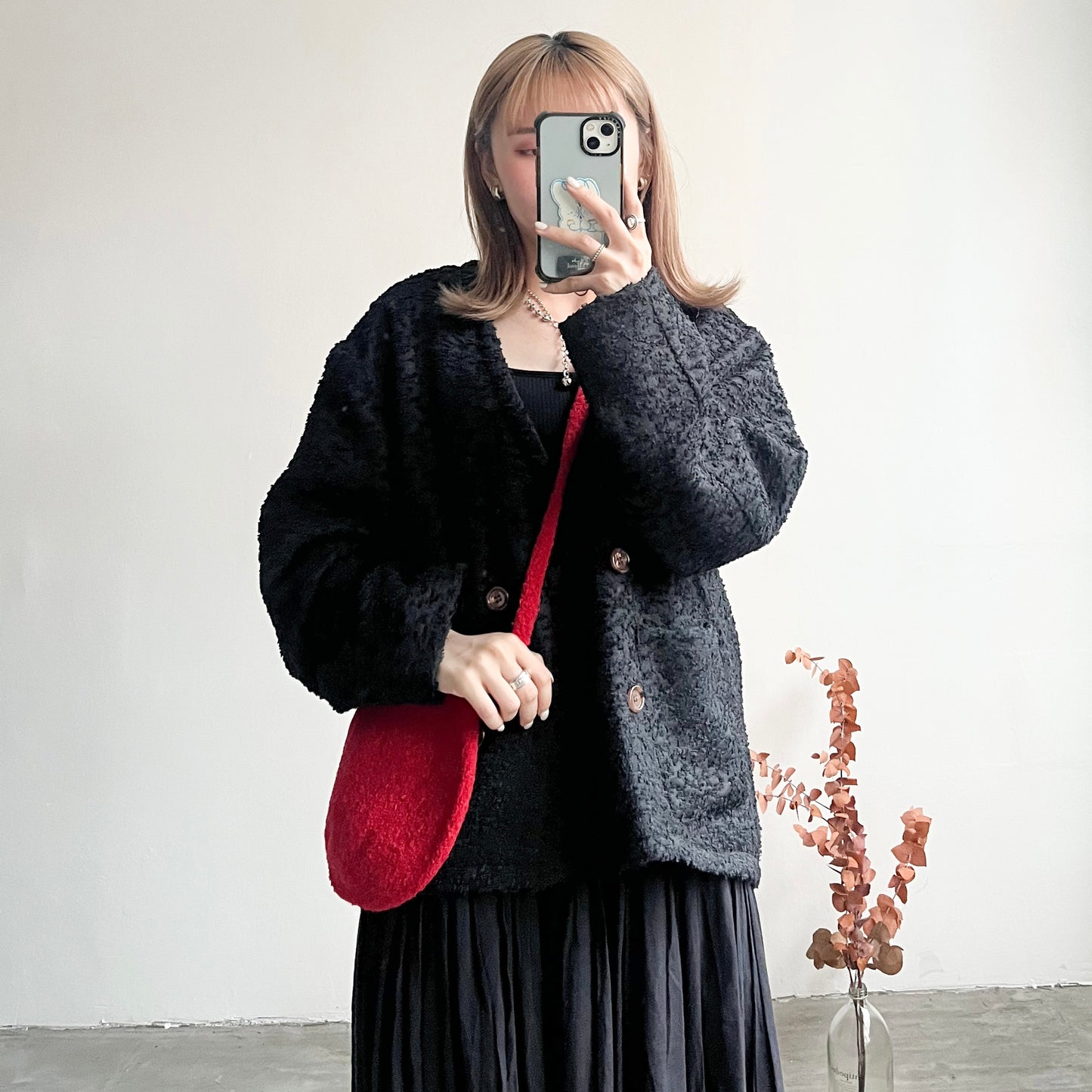 BG22- little Snow Ball bag | White | Red | Navy | Black