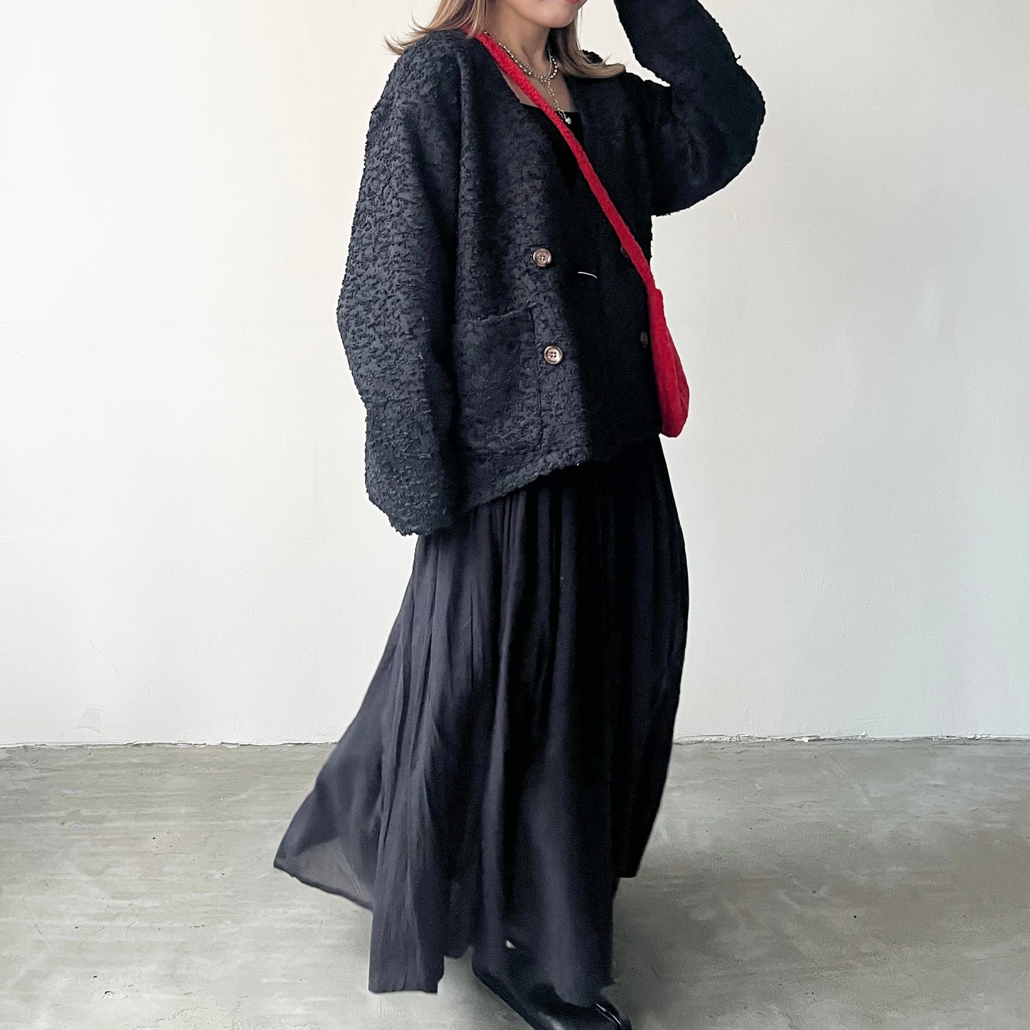 JK03- Texter Jacket | Ivory | Black