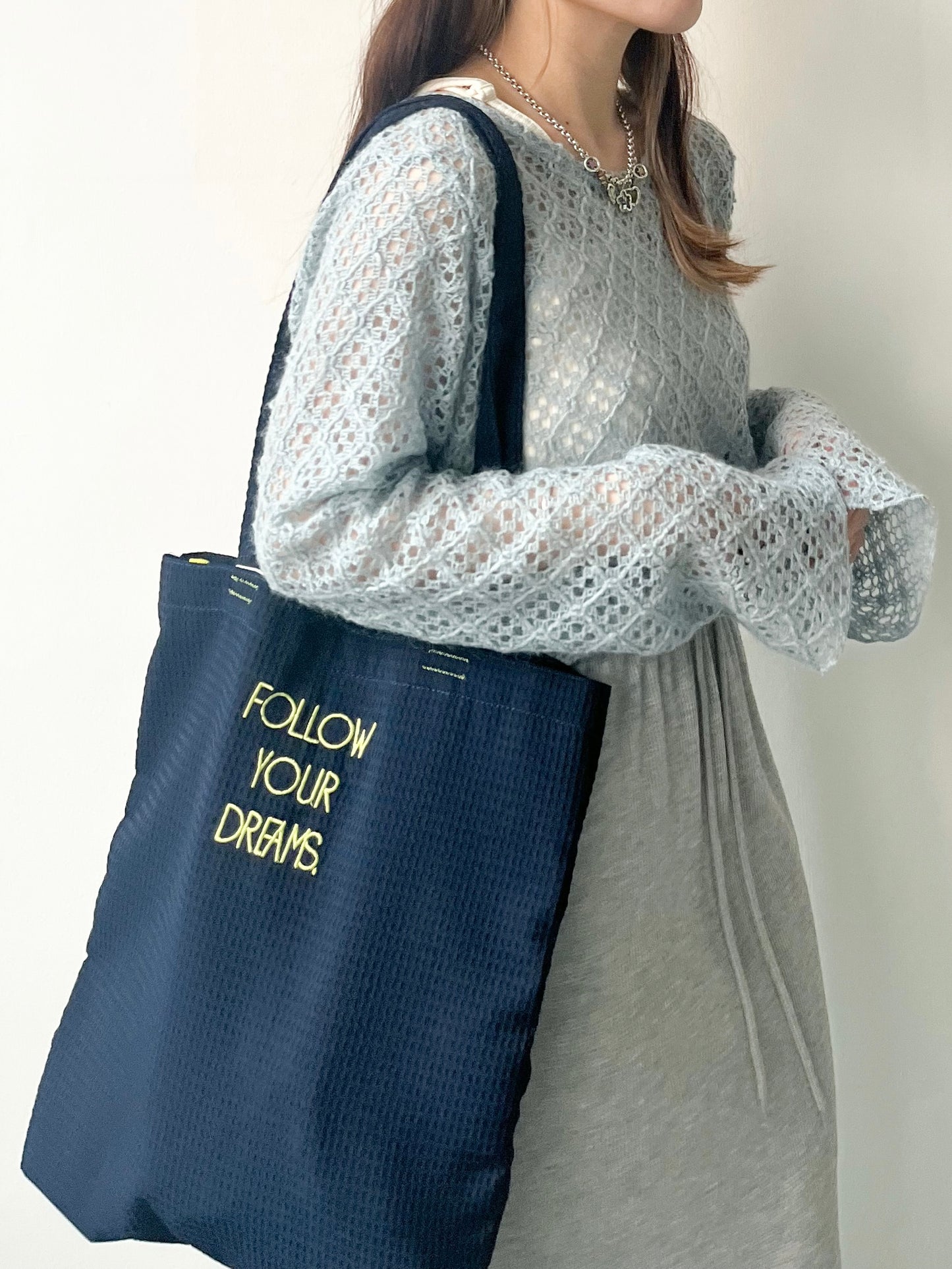 BG15- Waffle Logo Tote Bag