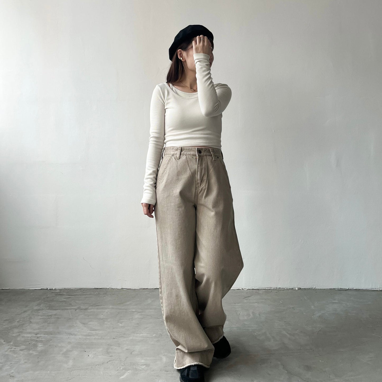PT07- Sand Color Soso Jeans