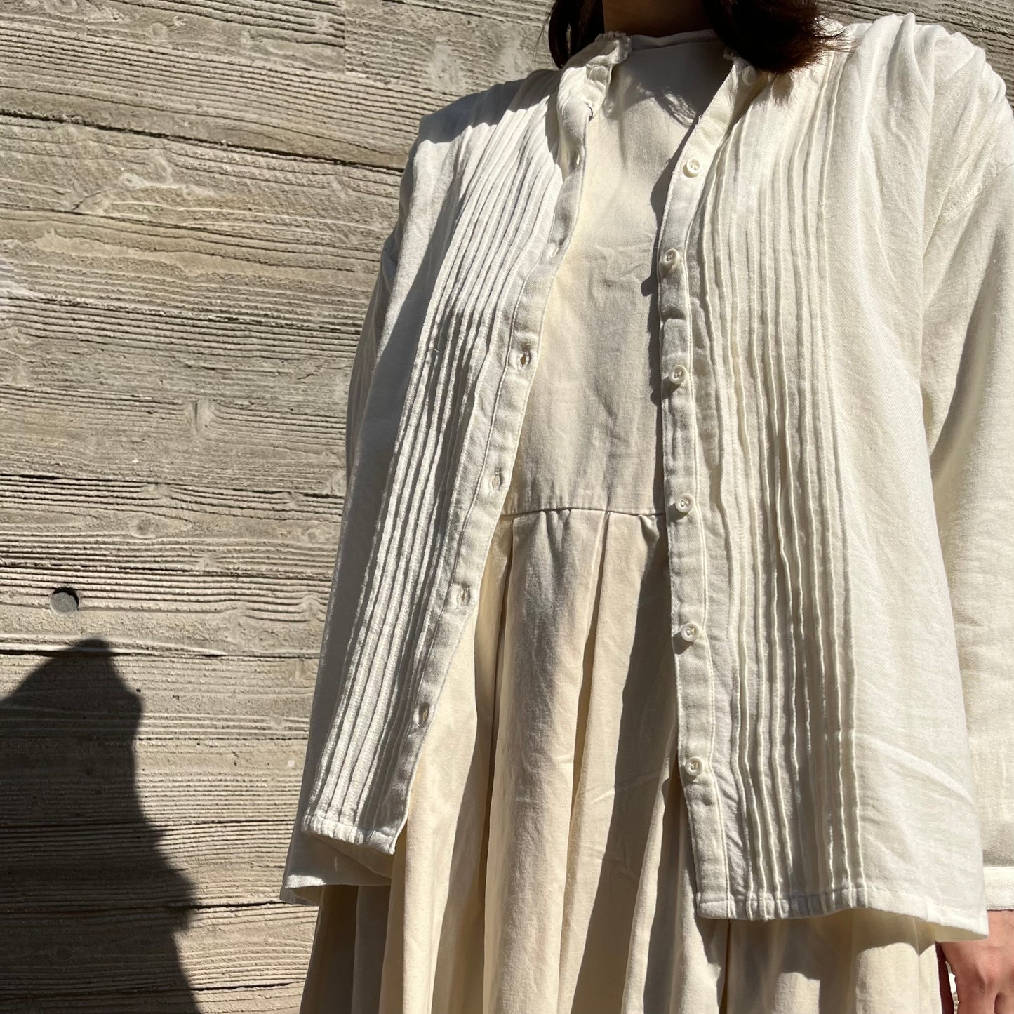 Pin Tuck Shirt Blouse