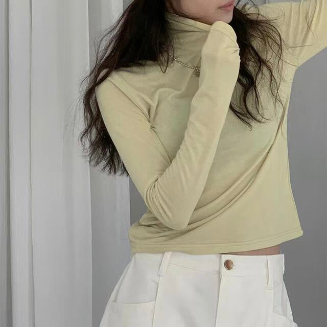 TP79- Colourful High Neck Top