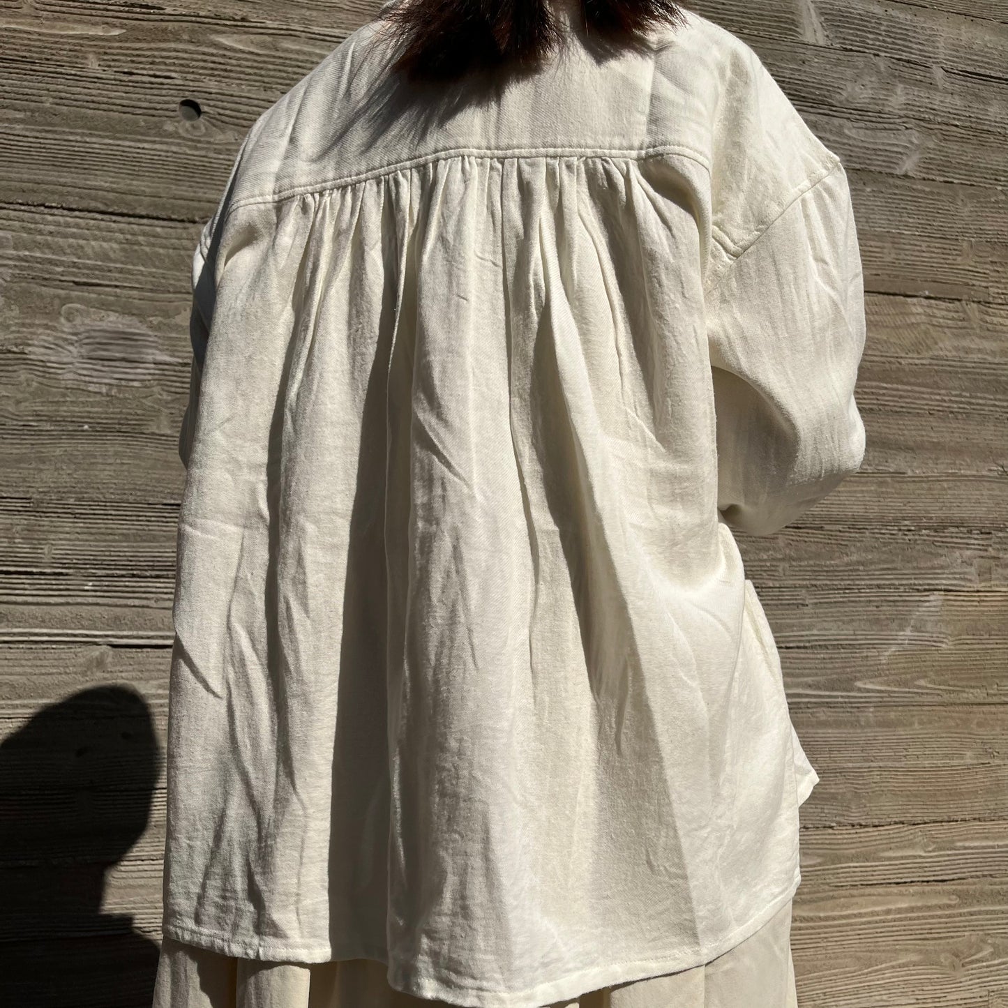 Pin Tuck Shirt Blouse