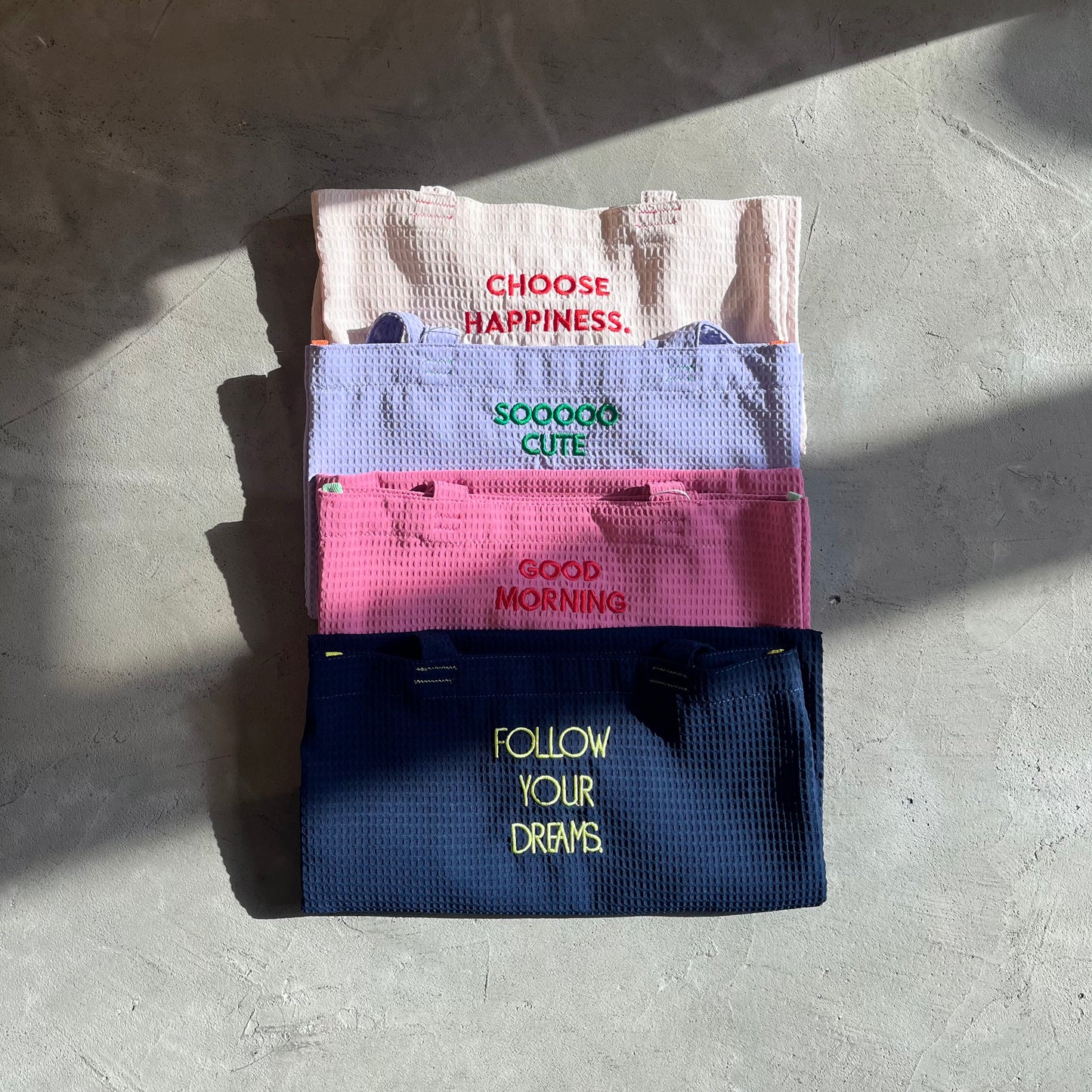 BG15- Waffle Logo Tote Bag