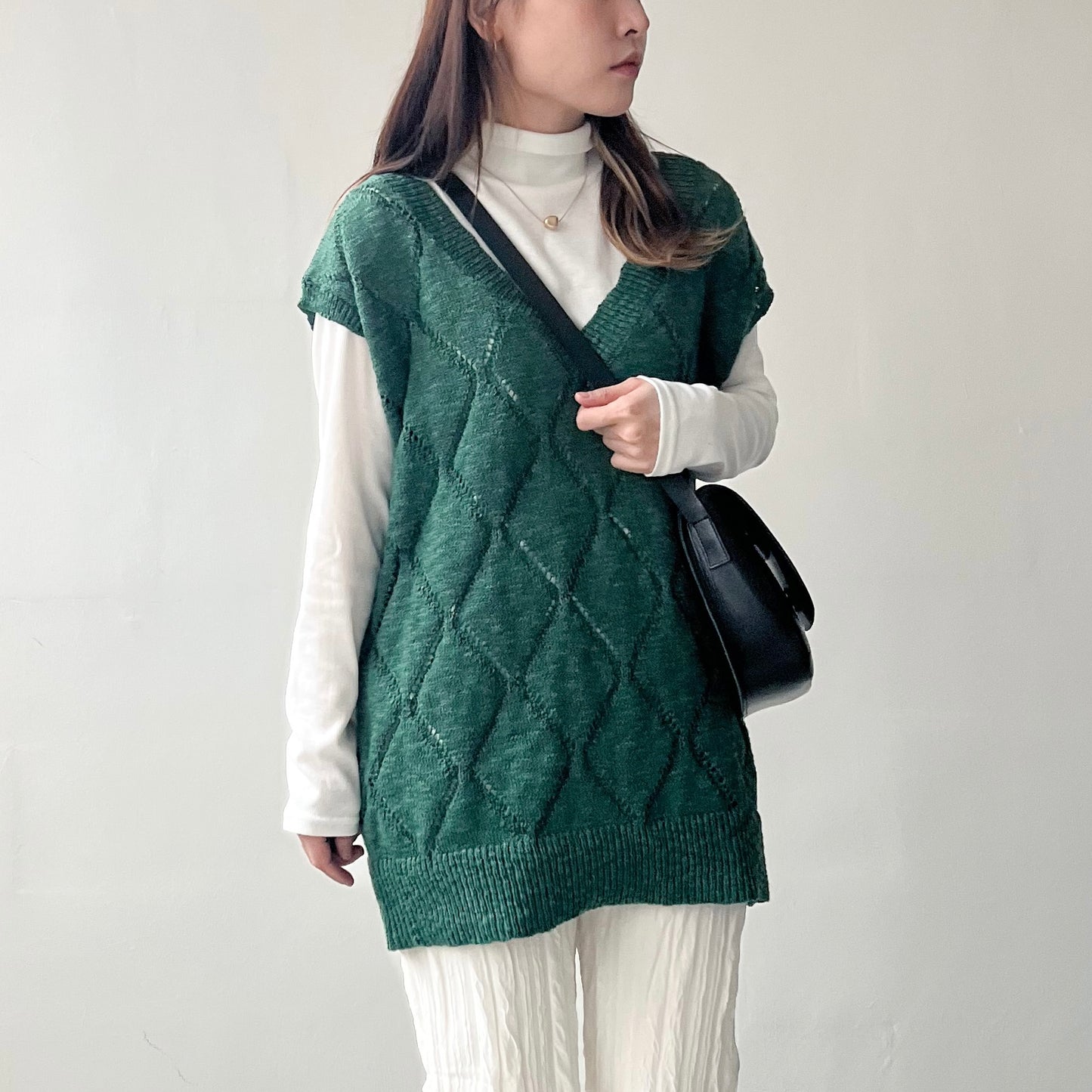 TP49- Neck Knitted Top