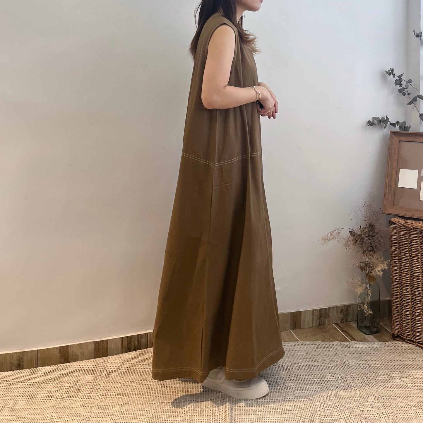 Cotton Long One Piece