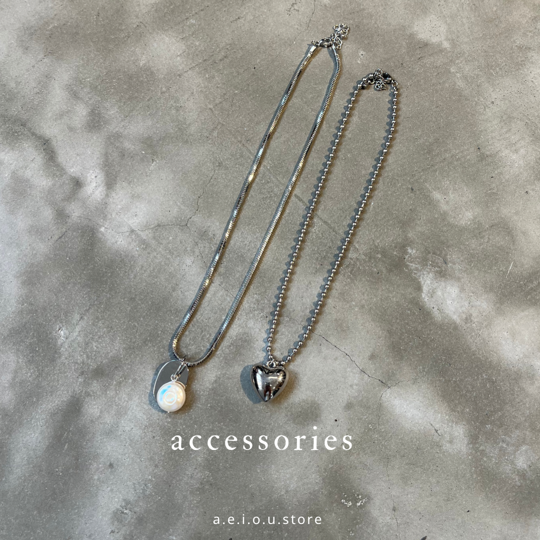 AC49- Heart & Pearls Set Necklace