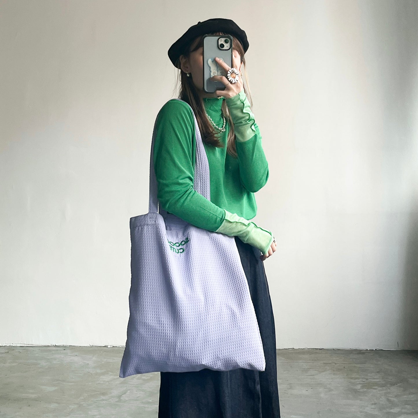 BG15- Waffle Logo Tote Bag