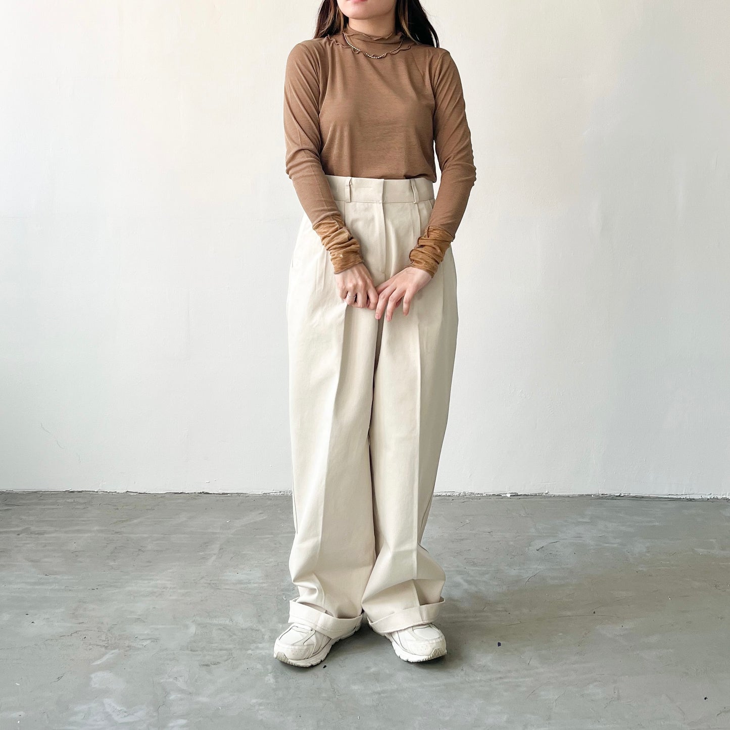 TP19- 2 Part High Neck Top
