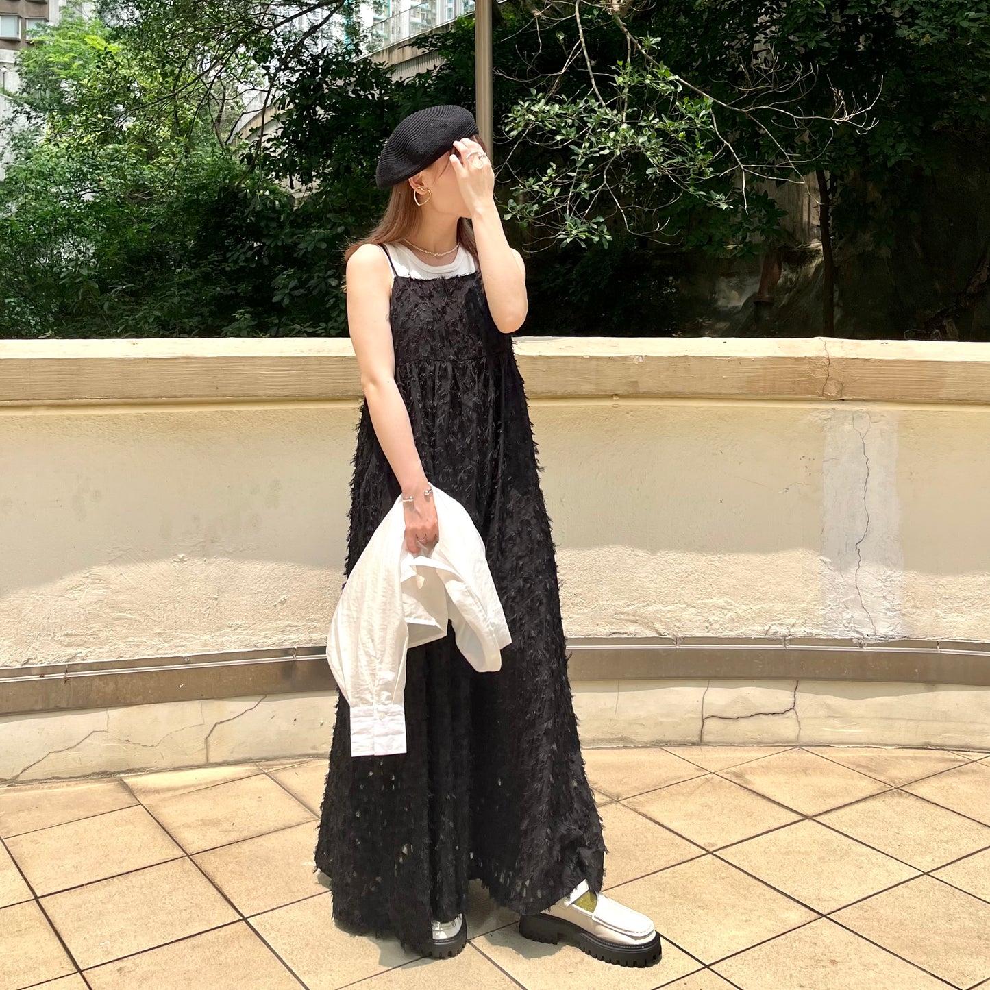 OP21- Soso Long One Piece | Ivory | Black