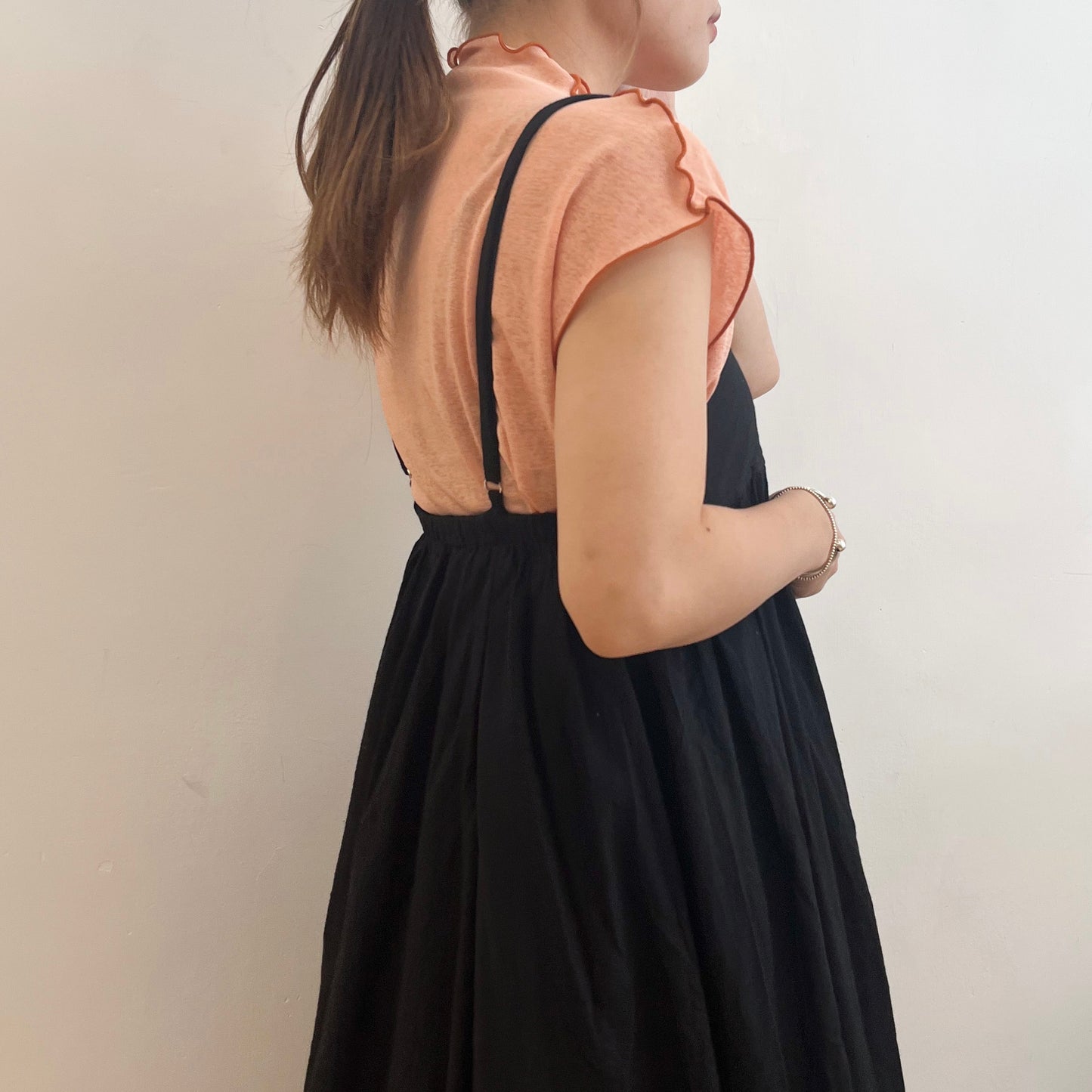 2 Way French Sleeve Color Top