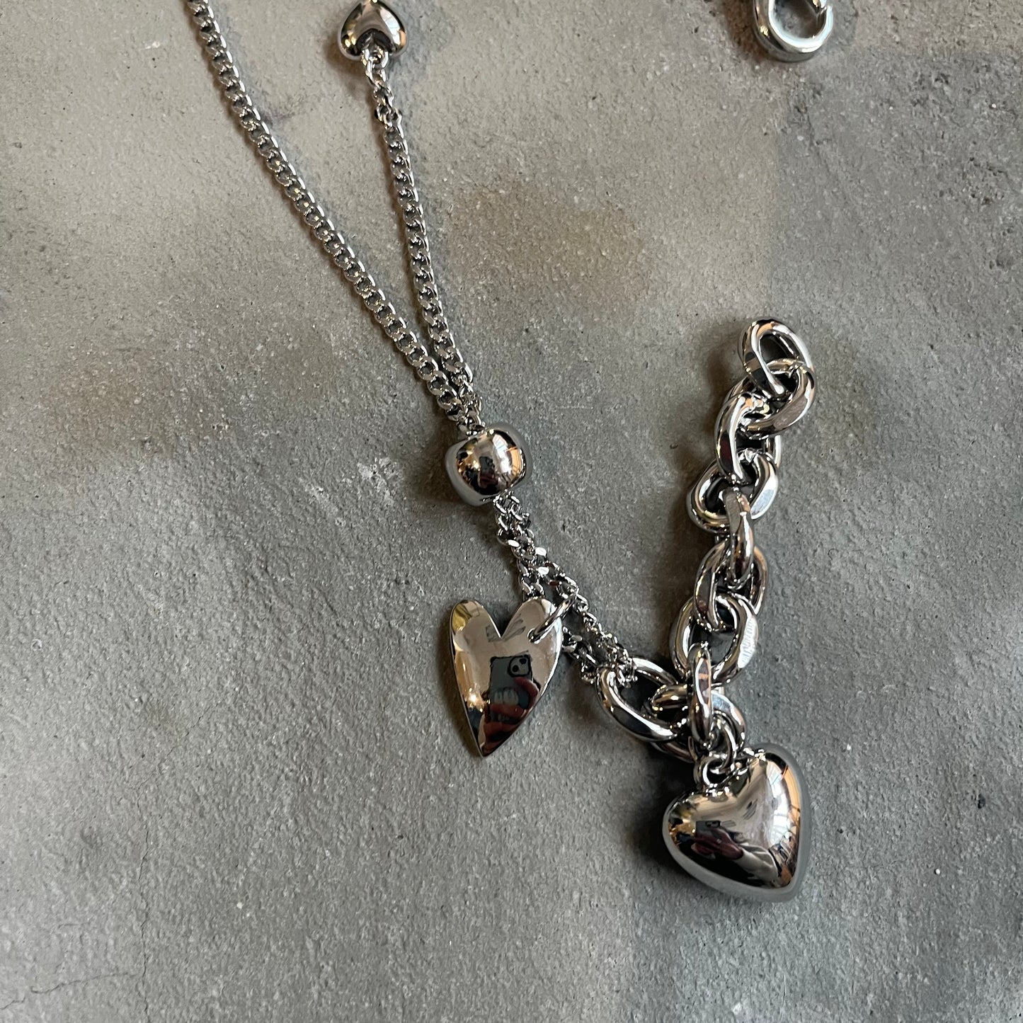 AC25- Heart Chunky Necklace
