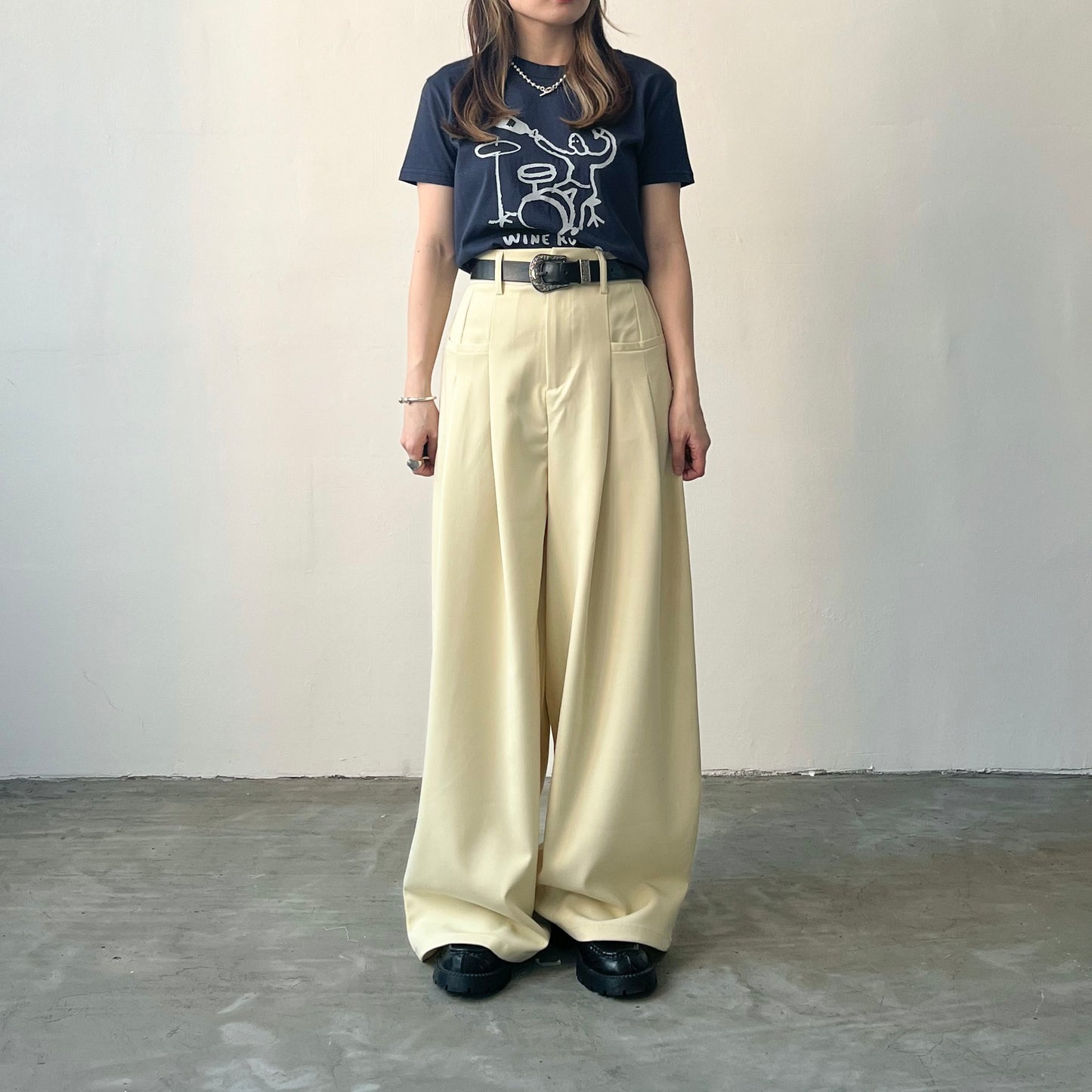 PT18- High waist Long Trousers