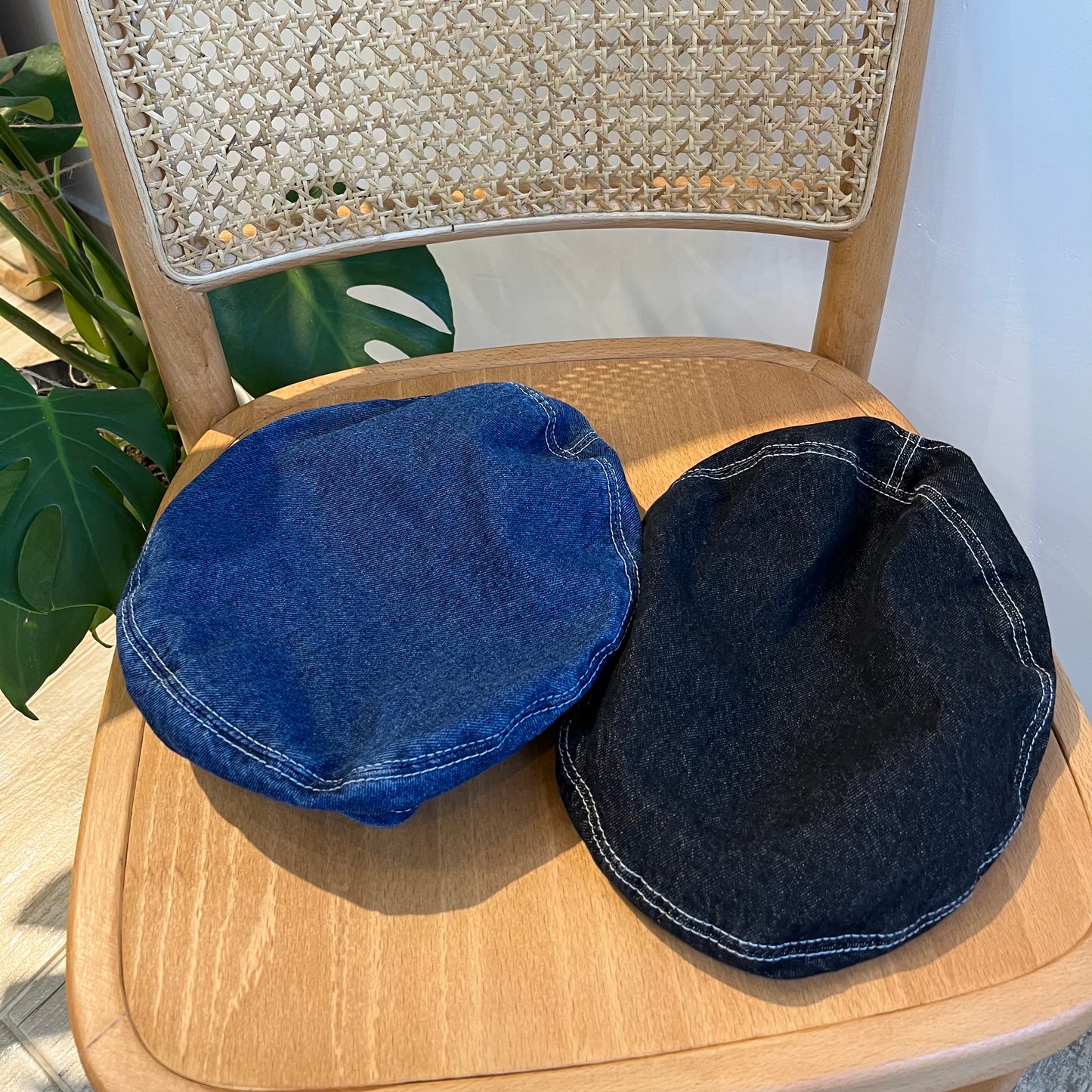 H02- Denim Beret