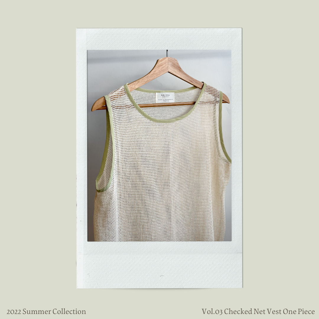 Vol.03 Checked Net Vest One Piece